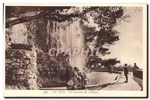 Cartes postales Nice La cascade du Chateau