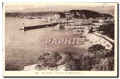 Cartes postales Nice Vue prise du Mont Boron