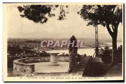 Cartes postales Antibes AM Vue generale prise de la chapelle Notre Dame