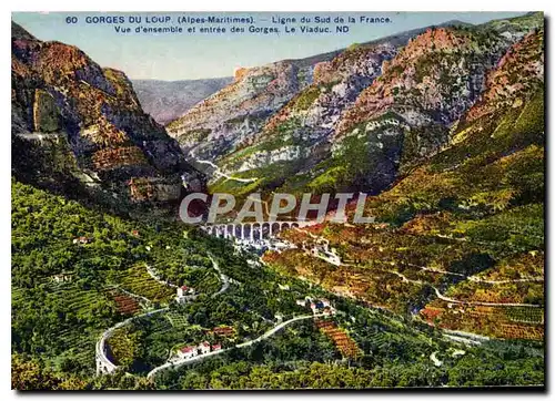 Cartes postales Gorges du Loup Alpes Maritimes Ligne du Sud de la France