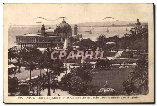 Ansichtskarte AK Nice Jardin Albert et Casino de la Jetee Promenade des Anglais