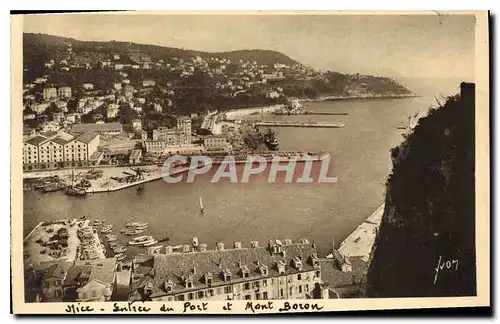 Cartes postales Nice Entree du Port et Mont Boron