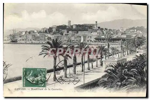 Cartes postales Cannes Boulevard de la Croisette