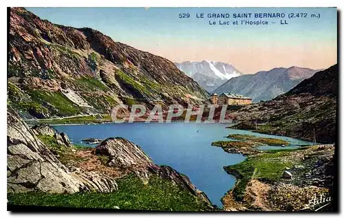 Cartes postales Le Grand Saint Bernard La Lac et l'Hospice