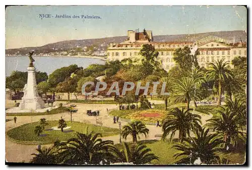 Cartes postales Nice Jardin des Palmiers