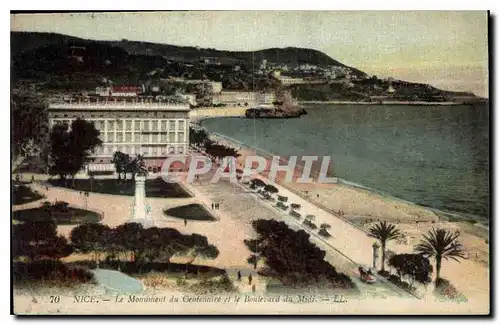 Ansichtskarte AK Nice Le Monument du Centennaire et le Boulevard du Midi