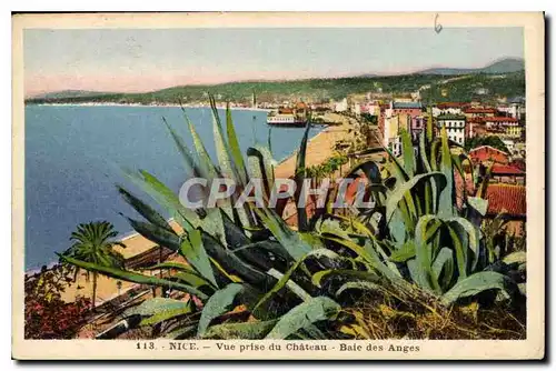 Cartes postales Nice Vue prise du Chateau Baie des Anges