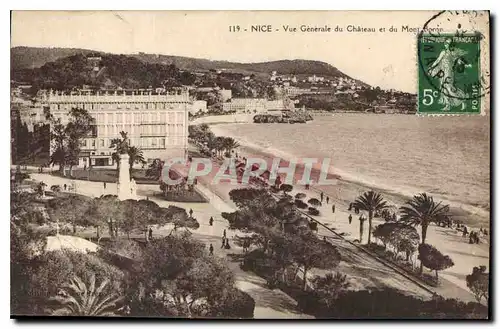 Cartes postales Nice Vue Generale du Chateau et du Mont Boron