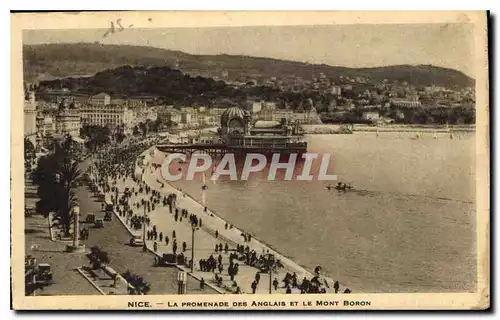 Ansichtskarte AK Nice La Promenade des Anglais et le Mont Boron