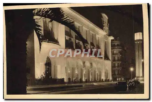 Ansichtskarte AK Nice Alpes Maritimes Le Palais de la Mediterrannee vu la nuit