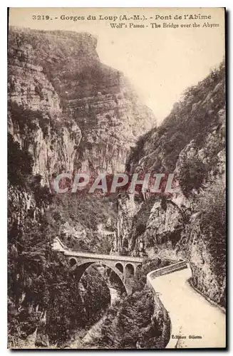 Cartes postales Gorges du Loup AM Pont de l'Abime