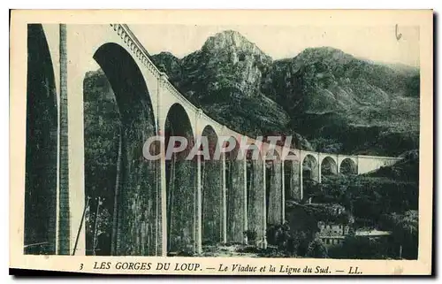 Ansichtskarte AK Les Gorges du Loup Le Viaduc et la Ligne du Sud
