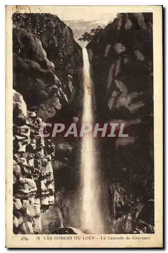 Cartes postales Les Gorges du Loup La Cascade de Courmes