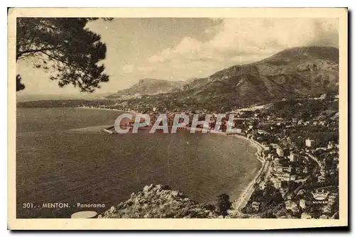 Cartes postales Menton Panorama