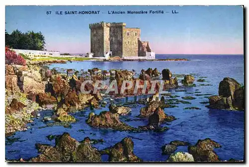 Ansichtskarte AK Ile Saint Honorat L'Ancien Monastere Fortifie