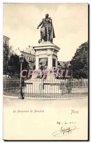 Cartes postales Nice Le Monument de Massena