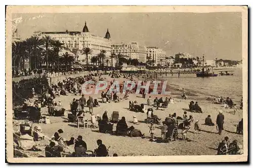 Cartes postales Cannes La Plage en Hiver