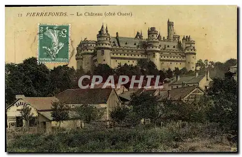 Ansichtskarte AK Pierrefonds Le Chateau Cote Ouest