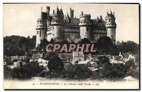 Cartes postales Pierrefonds Le Chateau cote Nord