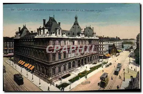 Cartes postales Lyon Place des Cordeliers et Palais de la Bourse