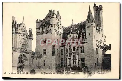 Ansichtskarte AK Chateau de Pierrefonds La Chapelle et l'Escalier d'Honneur