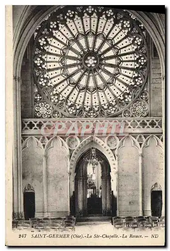 Ansichtskarte AK Saint Germer Oise La Ste Chapelle La Rosace