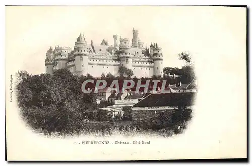 Cartes postales Pierrefonds Chateau Cote Nord