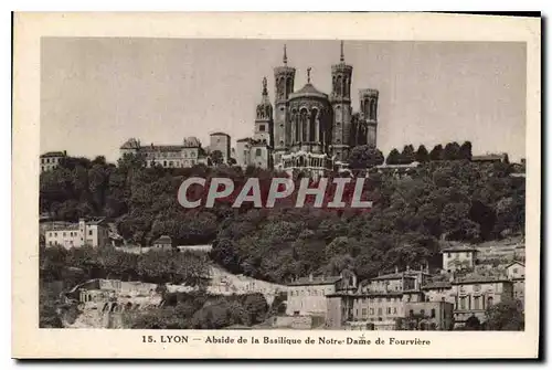 Ansichtskarte AK Lyon Abside de la Basilique de Notre Dame de Fourviere