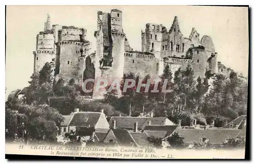 Ansichtskarte AK Chateau de Pierrefonds en Ruines