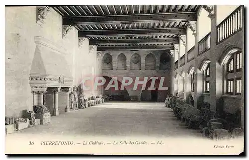 Ansichtskarte AK Pierrefonds Le Chateau La Salle des Gardes