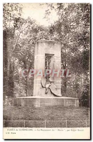 Ansichtskarte AK Foret de Compiegne Le Monument da Matin par Edgar Brand