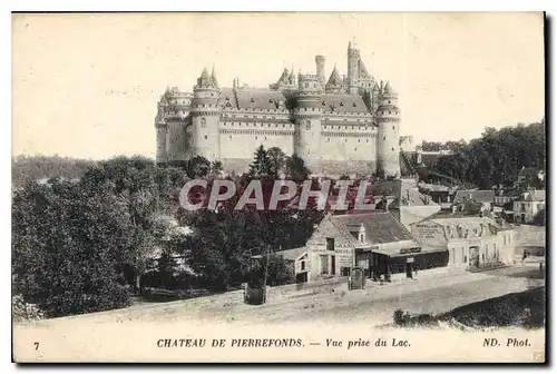 Cartes postales Chateau de Pierrefonds Vue prise du Lac