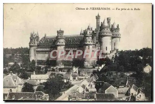 Ansichtskarte AK Chateau de Pierrefonds Vue prise de la Roche