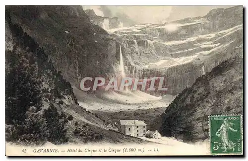 Cartes postales Gavarnie Hotel du Cirque et le Cirque