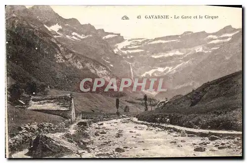 Cartes postales Gavarnie Le Gave et le Cirque