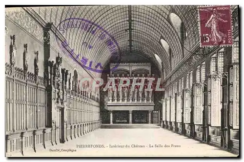 Cartes postales Pierrefonds Interieur du Chateau La Salle des Preux