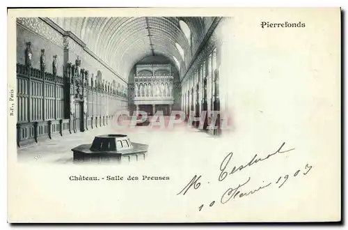 Cartes postales Pierrefonds Chateau Salle des Preuses