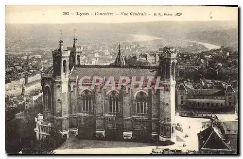 Ansichtskarte AK Lyon Fourviere Vue Generale