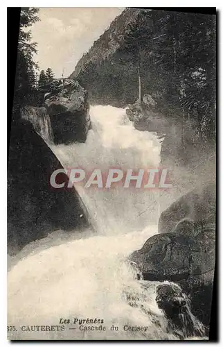 Ansichtskarte AK Les Pyrenees Cauterets Cascade du Cerisey