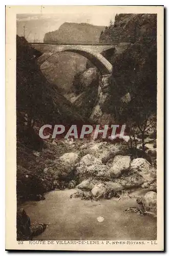 Cartes postales Route de Villars de lens a Pont en Royans