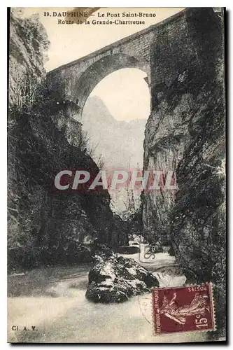 Cartes postales Dauphine Le Pont Saint Bruno Route de la Grande Chartreuse