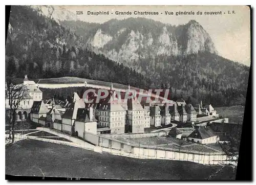 Cartes postales Dauphine Grande Chartreuse Vue generale du Couvent
