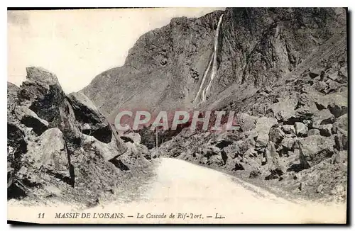 Ansichtskarte AK Massif de L'Oisans La Cascade de Rif Tort