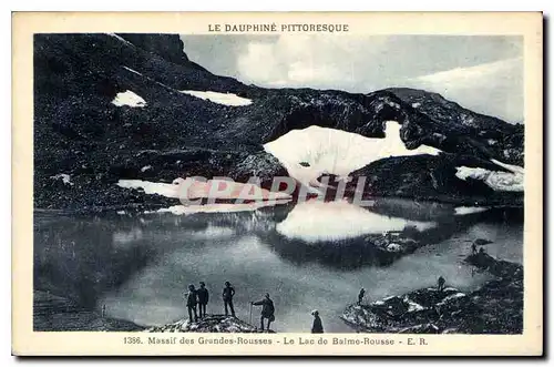 Ansichtskarte AK Massif des Grandes Rousses Le Lac de Balme Rousse