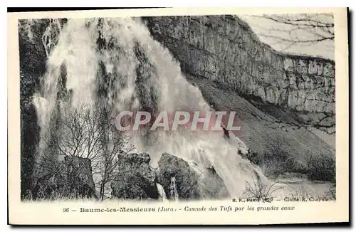 Cartes postales Baume les Messieurs Jura Cascade des Tufs par les Grandes eaux