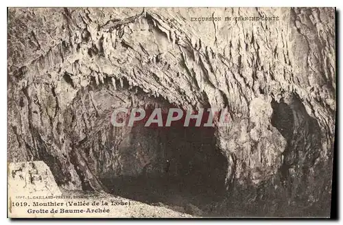 Cartes postales Mouthier Vallee de la Loue Grotte de Baume Archee