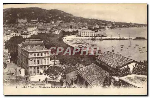 Ansichtskarte AK Cannes Panorama pris du Mont Chevalier