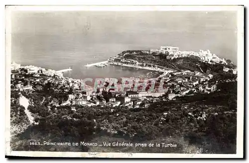 Cartes postales Principaute de Monaco Vue Generale prise de la Turbie