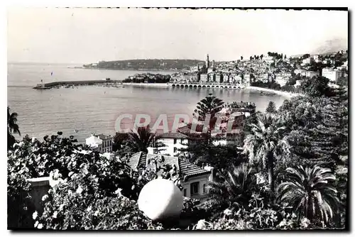 Ansichtskarte AK Menton Vue generale Au fond le Cap Martin