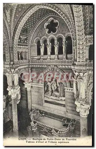 Ansichtskarte AK Lyon Basilique de Notre Dame de Fourviere Tableau d'Orsel et Tribune superieure